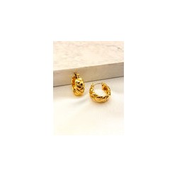 Arracada Trenza Ancha Acero