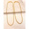 Cadena Torsal Bicolor 3 y 4mm Acero
