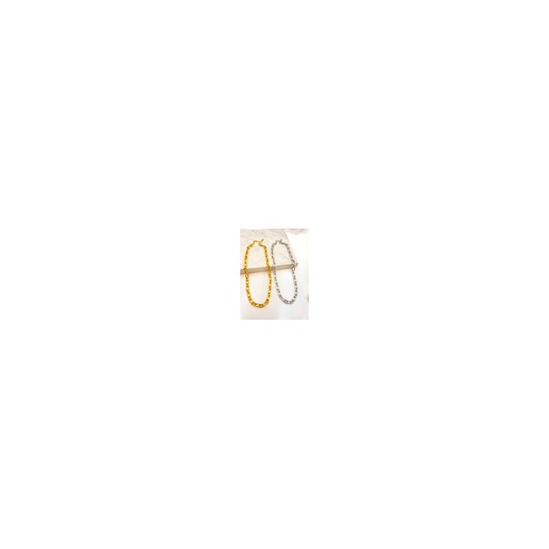 Cadena Oval Chunky Acero