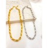 Cadena Oval Chunky Acero