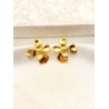 Arete Flor 4 Petalos Acero