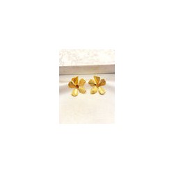 Arete Flor Lineas Acero