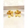 Arete Flor Lineas Acero