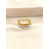 Anillo Aros Bicolor Acero