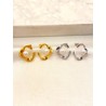 Arete Twisted Perla Acero