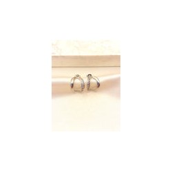 Arete Curvo Zirconias Acero