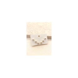 Set Arete Perla Acero