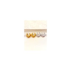 Arracada Croissant Clip Acero