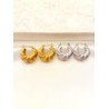 Arracada Croissant Clip Acero