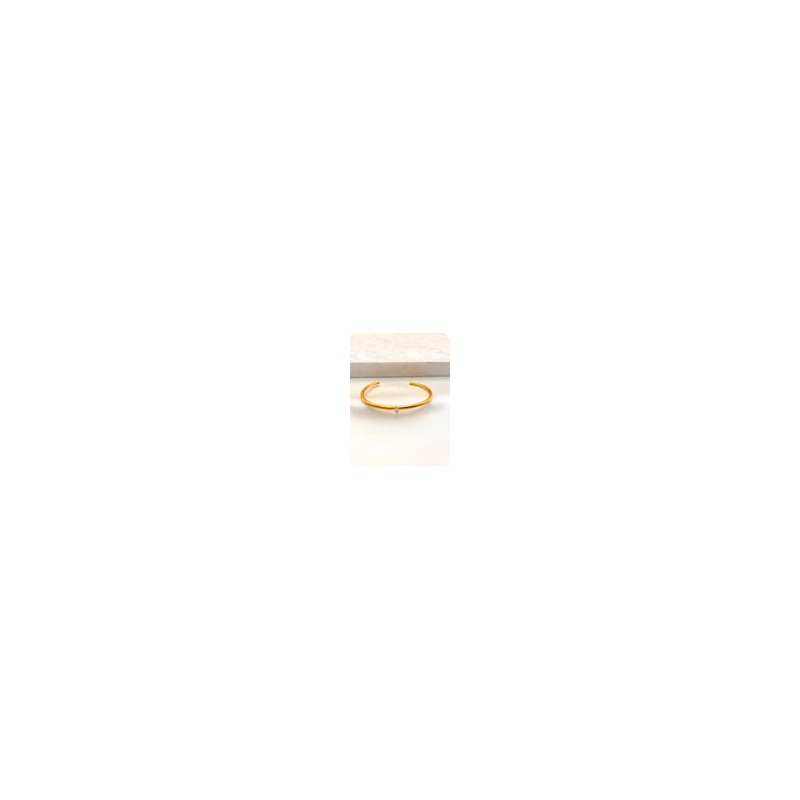 Pulsera Zirconia Oval Acero