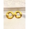 Arete Circulo Martillado Acero