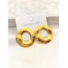 Arete Circulo Martillado Acero