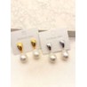 Arete Gota Perla Acero