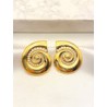Arracada Caracol Perlas Acero