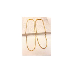 Cadena Torsal Bicolor 3 y 4mm Acero