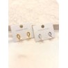 Arete Dos Perlas Acero