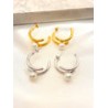 Arracada Half Hoop Acero