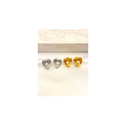 Arete Corazon Perla Acero
