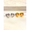 Arete Corazon Perla Acero