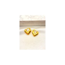 Arracada Corazon Liso Mini Ax