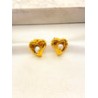 Arete Corazon Perla Acero
