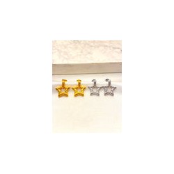 Arete Estrella Colgante Acero