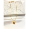 Collar Corazon Gota Acero