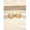 Arete Aro y Perla Acero