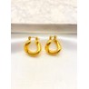 Arracada Twisted Clip Acero