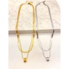 Collar Snake Droop Acero