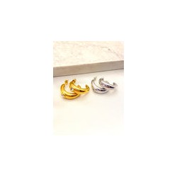 Arracada Zirconia Solitaria Acero