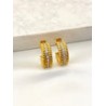 Arracada Twist Zirconia Acero