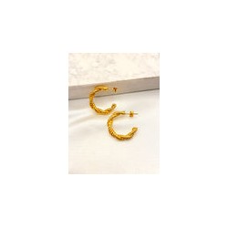 Arracada Twist Trenzada Acero