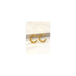 Arracada Twist Trenzada Acero