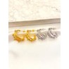 Arracada Twist Balines Acero