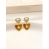 Arete Corazon Hueco Acero