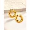 Arracada Twist Arenada Acero