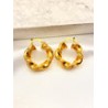 Arracada Twist Arenada Acero