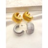 Arracada Caracol Chunky Acero