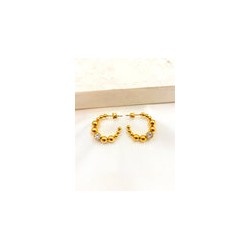 Arracada Balines Zirconia Acero