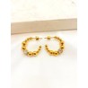 Arracada Balines Zirconia Acero