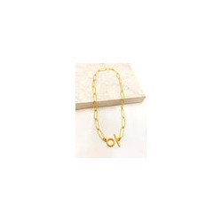 Cadena Irregular Broche T Acero