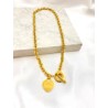 Collar Corazon Broche T Acero