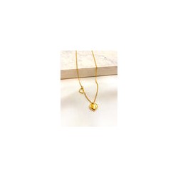 Collar Dos Corazones Acero