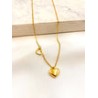 Collar Dos Corazones Acero