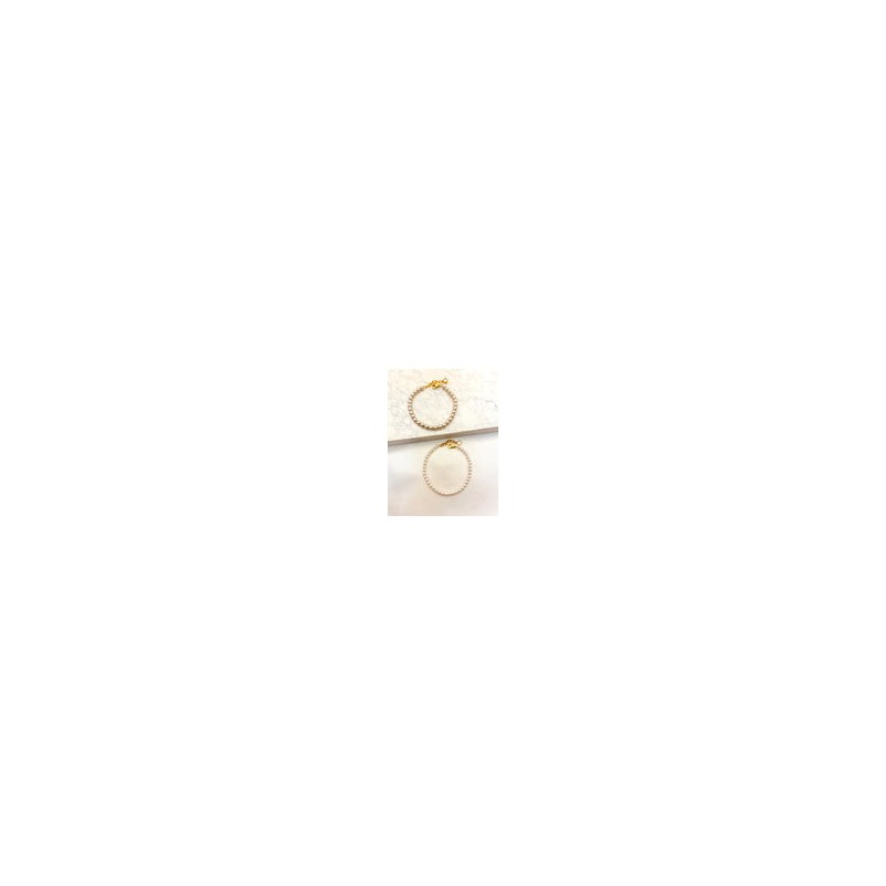 Pulsera Perlas Acero