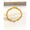 Pulsera Balin y Perla de Rio Acero