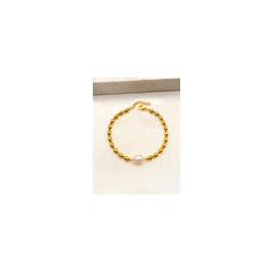 Pulsera Balin y Perla de Rio Acero