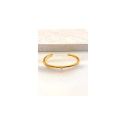 Pulsera Zirconia Oval Acero