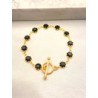 Pulsera Zirconia Negra Broche T